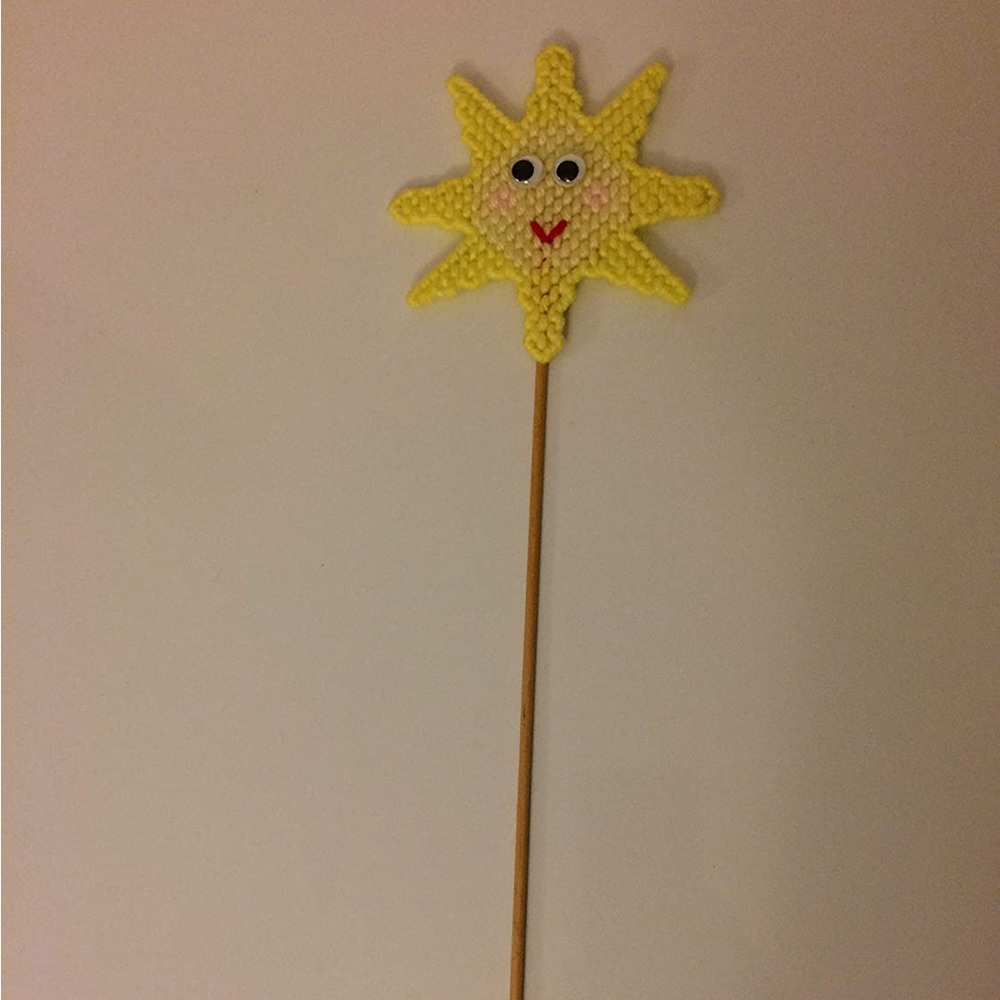 New Plant Poke Sunshine Sunny Happy Face Cheery Home Decor or Gift Handmade